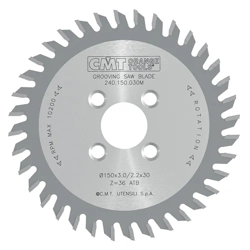 CMT Nutkreissägeblätter für Industriegebrauch - D150x3 d30 Z36 HW