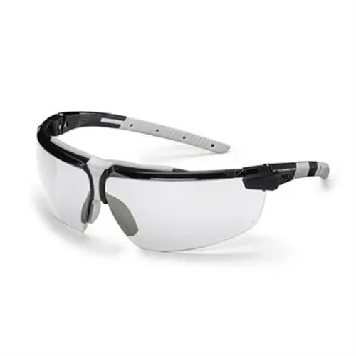 Uvex i-3 Schutzbrille, durchsichtige Sichtscheiben, schwarzgrau