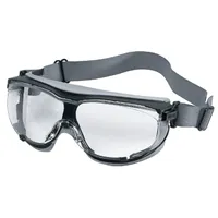 Uvex CARBONVISION geschlossene Brille, durchsichtige Sichtscheibe, Neopren Gürtel