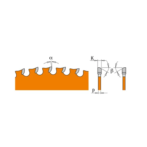 CMT Orange Industrielle Kreissägeblätter für eisenhaltiges Material und PVC - D184x2 d30+20+16 Z64 HW