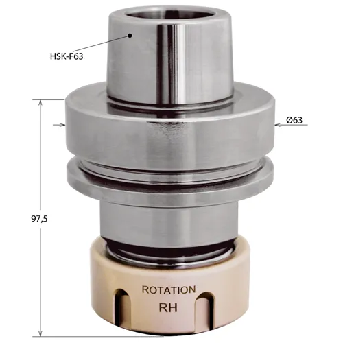 IGM ER32-Spannzangenfutter mit HSK-Schaft für CNC RH&LH