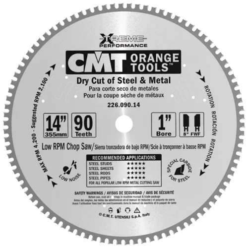 CMT Industrielle Kreissägeblätter für eisenhaltiges Material und PVC - D235x2,2 d30 Z48 HW