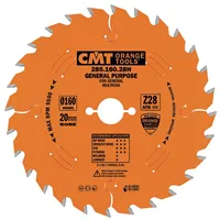 CMT Orange Industrielle Kreissägeblätter für Querschnitte, für Handkreissägen - D260x2,5 d30 Z60 HW -5°Neg