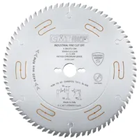 CMT CHROME Industrielle geräuschgedämpfte Kreissägeblätter - D300x3,2 d30 Z72 HW Low Noise, Crosscuts