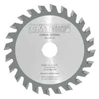 CMT Industrielle konische Ritzkreissägeblätter - D180x5,0-6,2 d55 Z36 HW