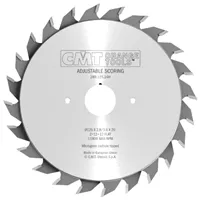 CMT Industrielle verstellbare Ritzkreissägeblätter - D125x2,8-3,6 d22 Z12+12 HW