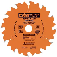 CMT Orange Kreissägeblätter für Längsschnitte, für Handkreissägen - D160x20 Z12 HW