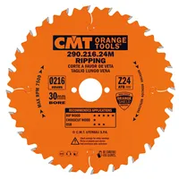 CMT Orange Sägeblatt für Längsschnitte - D216x30 Z24 HW