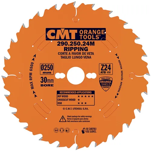 CMT Orange Sägeblatt für Längsschnitte - D270x2,8 d30 Z28 HW