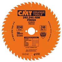 CMT Orange Kreissägeblätter für Querschnitte, für Handkreissägen - D240x2,8 d30 Z48 HW