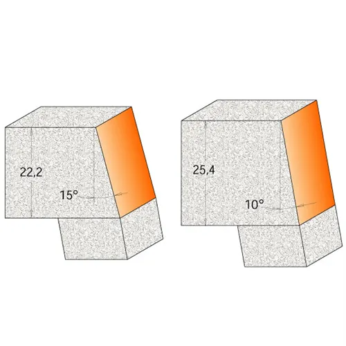 CMT C980 Fasenfräser für Mineralwerkstoffe - D28,5 I25,4 A10° S=12
