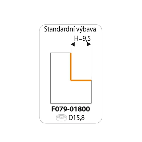 IGM F049 Wendeplatten-Falzfräser - H12,7 D34,9x12 L55 S=6,35 HW