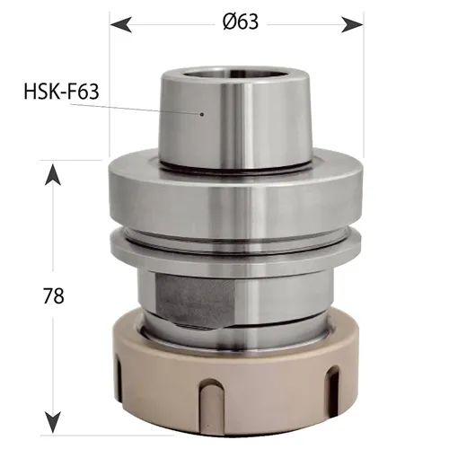 IGM ER40-Spannzangenfutter mit HSK-Schaft für CNC RH&LH