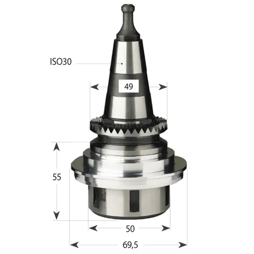 Spannzangenfutter für Maschinen Morbidelli und SCM mit AL Ring - ISO30 55mm P