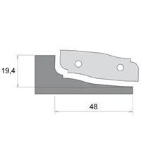 IGM Profilmesser für F631 - Typ B, Ausführung unten