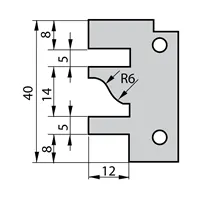 IGM Profilmesser für 641 - Profil A, 40×26×2 mm