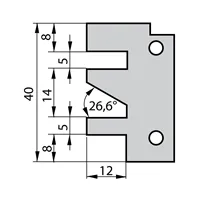 IGM Profilmesser für 641 - Profil C, 40×26×2 mm