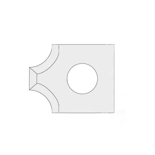 IGM N031 Hartmetall Radius-Wendeplatte - 2xR5 16x17,5x2