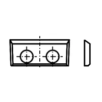 IGM Hartmetall-Wendeplatte - 16×7×1,5 UNI ohne Spanbrecher