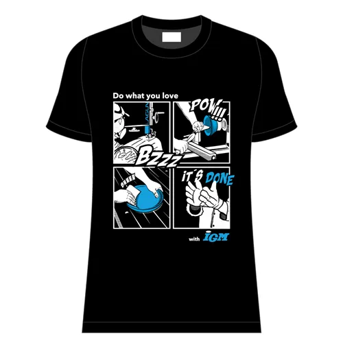 IGM Comics Bowl T-Shirt, schwarz – Gr. L
