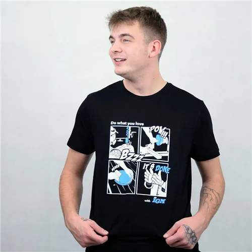 IGM Comics Bowl T-Shirt, schwarz – Gr. XXL