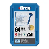 Kreg Blue-Kote Maxi-Loc Pocket-Hole Schrauben - 64 mm, grobgewinde, 250 Stück