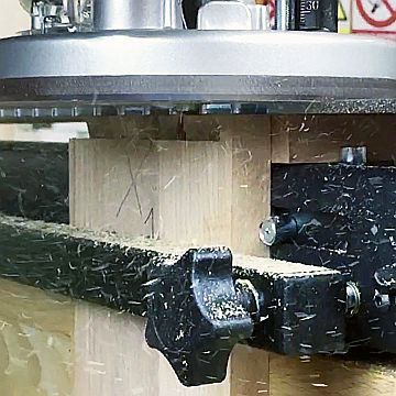 Herstellung einer Schwalbenschwanzverbindung mittels IGM FD Fräsgeräts